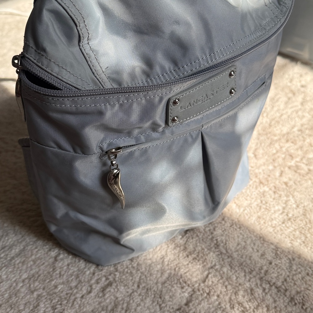 Lancaster Silver Gray Mini Backpack - image 4